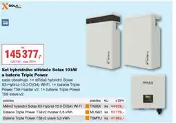 DEK Set hybridního střídače Solax 10 kW a baterie Triple Power nabídka