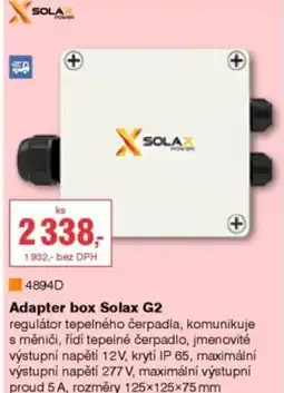 DEK Adapter box Solax G2 nabídka