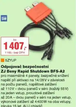 DEK Odpojovač bezpečnostní ZJ Beny Rapid Shutdown BFS-A2 nabídka