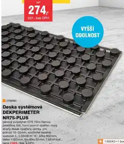 DEK Deska systémová DEKPERIMETER NR75-PLUS nabídka