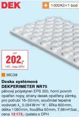 DEK Deska systémová DEKPERIMETER NR75 nabídka
