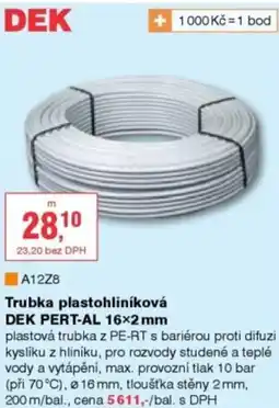 DEK Trubka plastohliníková DEK PERT-AL 16×2 mm nabídka