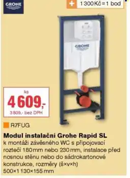 DEK Modul instalační Grohe Rapid SL nabídka