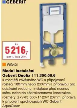 DEK Modul instalační Geberit Duofix 111.300.00.6 nabídka