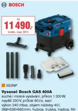 DEK Vysavač Bosch GAS 400A nabídka