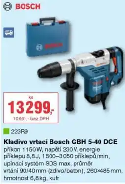 DEK Kladivo vrtací Bosch GBH 5-40 DCE nabídka