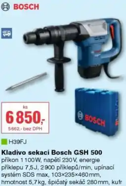 DEK Kladivo sekací Bosch GSH 500 nabídka