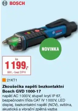 DEK Zkoušečka napětí bezkontaktní Bosch GVD 1000-17 nabídka