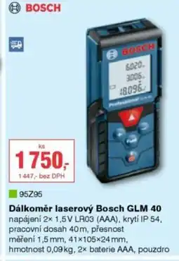 DEK Dálkoměr laserový Bosch GLM 40 nabídka