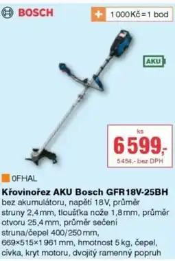 DEK Křovinořez AKU Bosch GFR18V-25BH nabídka
