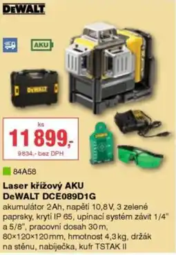 DEK Laser křížový AKU DeWALT DCE089D1G nabídka