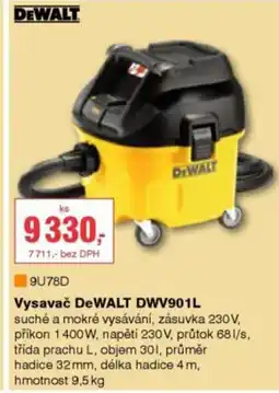 DEK Vysavač DeWALT DWV901L nabídka