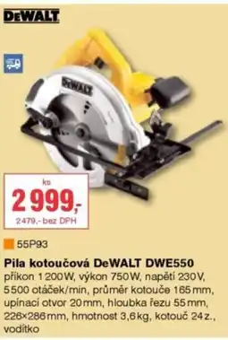 DEK Pila kotoučová DeWALT DWE550 nabídka