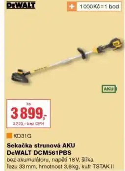 DEK Sekačka strunová AKU DeWALT DCM561PBS nabídka