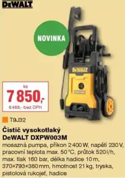 DEK Čistič vysokotlaký DeWALT DXPW003M nabídka