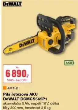 DEK Pila řetezová AKU DeWALT DCMCS565P1 nabídka
