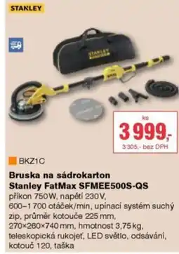DEK Bruska na sádrokarton Stanley FatMax SFMEE500S-QS nabídka