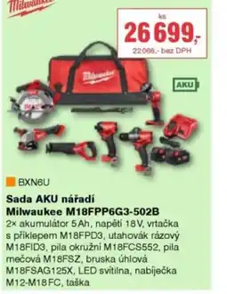 DEK Sada AKU nářadí Milwaukee M18FPP6G3-502B nabídka