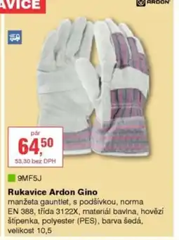 DEK Rukavice Ardon Gino nabídka
