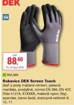 DEK Rukavice DEK Screen Touch nabídka