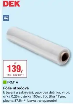 DEK Fólie strečová nabídka
