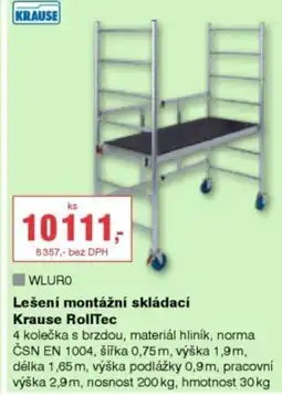 DEK Lešení montážní skládací Krause RollTec nabídka