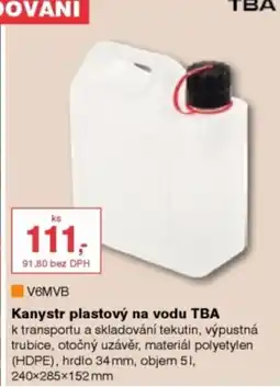 DEK Kanystr plastový na vodu TBA nabídka