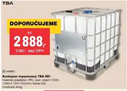 DEK Kontejner repasovaný TBA IBC nabídka