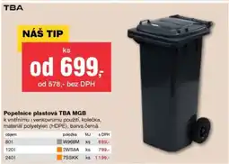 DEK Popelnice plastová TBA MGB nabídka