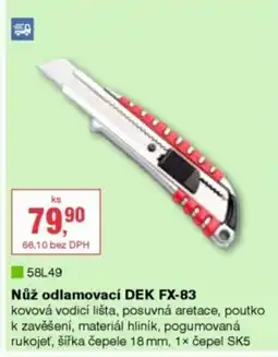 DEK Nůž odlamovací DEK FX-83 nabídka