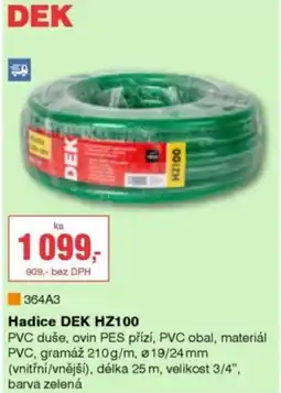 DEK Hadice DEK HZ100 nabídka