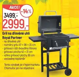 Globus Gril na dřevěné uhlí Royal Partner nabídka