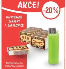 Globus Na vybrané zápalky a zapalovače nabídka