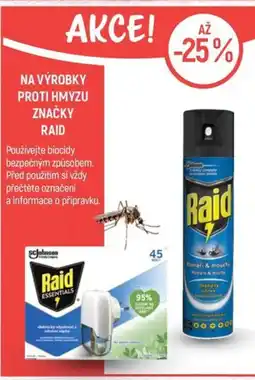 Globus Na výrobky proti hmyzu Raid nabídka