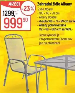 Globus Zahradní židle Albany nabídka