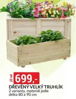 Baumax Dřevěný velký truhlík nabídka
