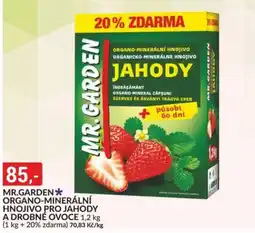 Baumax Mr.Garden organo-minerální hnojivo pro jahody a drobné ovoce nabídka