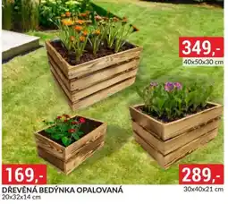 Baumax Dřevěná bedýnka opalovaná nabídka