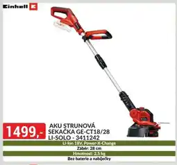 Baumax Aku strunová sekačka GE-CT18/28 LI-SOLO-3411242 nabídka
