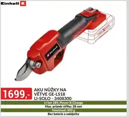 Baumax Aku nůžky na vetve GE-LS18 LI-SOLO-3408300 nabídka