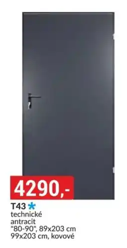 Baumax T43* technické antracit nabídka