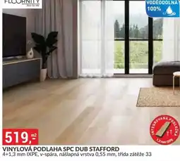 Baumax Vinylová podlaha spc dub stafford nabídka