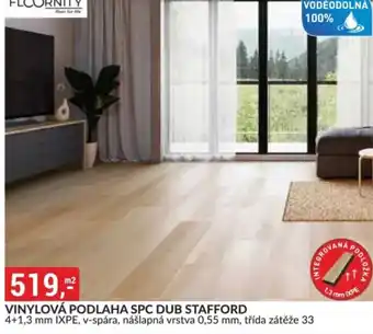 Baumax Vinylová podlaha spc dub stafford nabídka