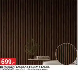 Baumax Dekorační lamela s filcem 6 lamel nabídka