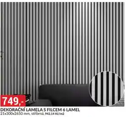 Baumax Dekorační lamela s filcem 6 lamel nabídka
