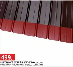 Baumax Plechová střešní krytina nabídka
