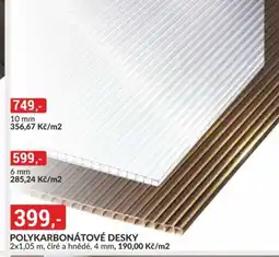 Baumax Polykarbonátové desky nabídka