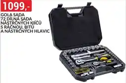 Baumax Gola sada 72 dílná sada nástrčných kiíčů s ráčnou, bitů a nástrčných hlavic nabídka