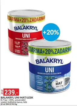 Baumax Balakryl uni mat/lesk nabídka