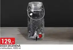 Baumax Dóza skleněná s kohoutkem nabídka